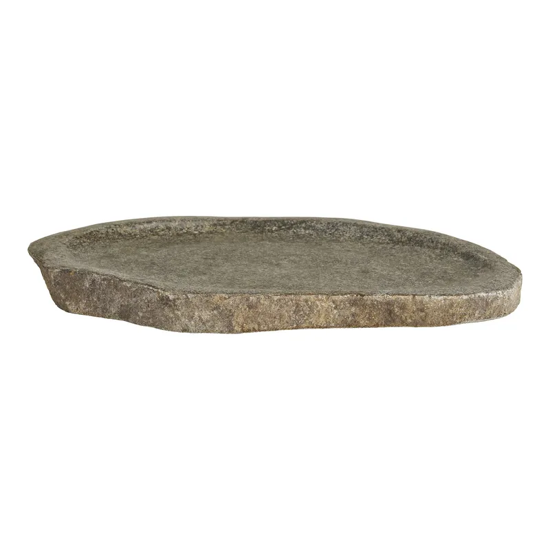 Taca MEBLIVA Gara Kamienna Owalna 30x25 cm - Naturalna