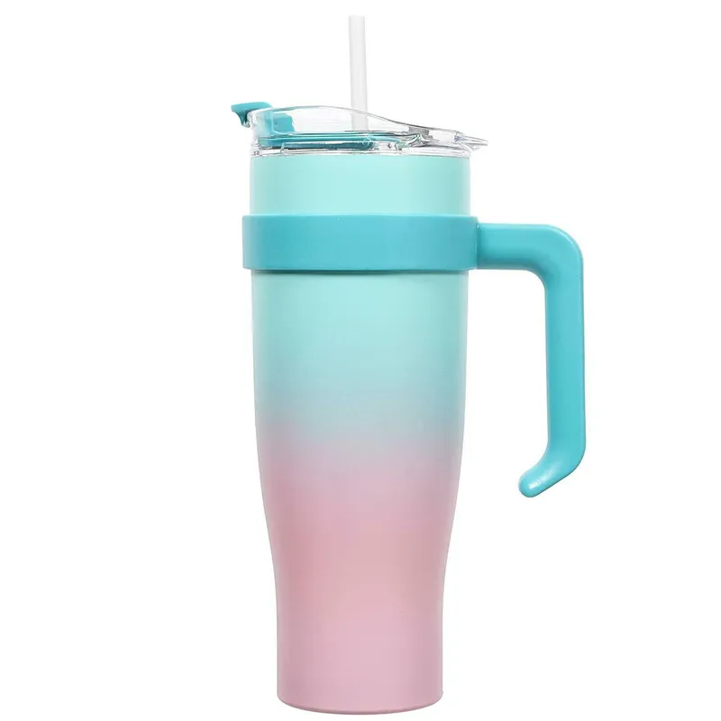 Kubek Termiczny MEBLIVA Miami Tie-Dye, Stal Nierdzewna 1200 ml - Niebieski