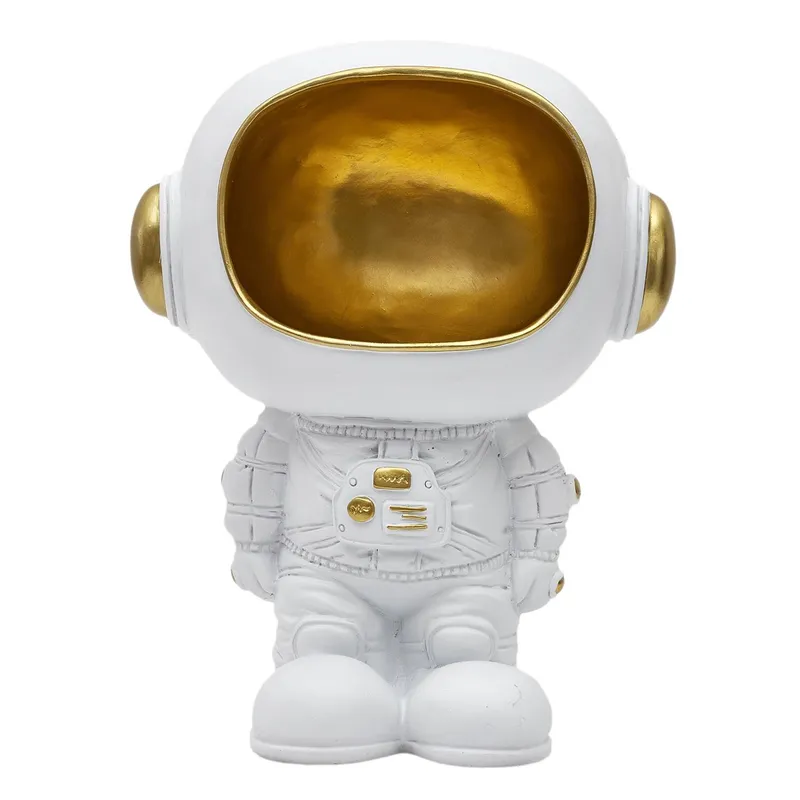 Figurka Dekoracyjna MEBLIVA Astronauta Z Funkcją Przechowywania - Biała