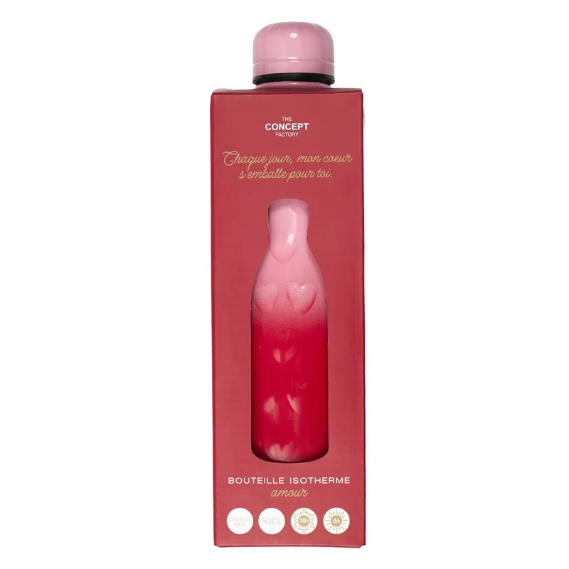 Butelka Termiczna MEBLIVA 500ml Ze Stali Nierdzewnej - Różowa
