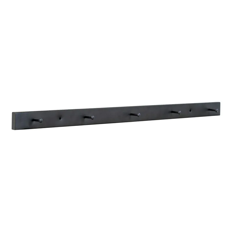 Wieszak Ścienny MEBLIVA Vita Slim Metal 70 cm - Czarny