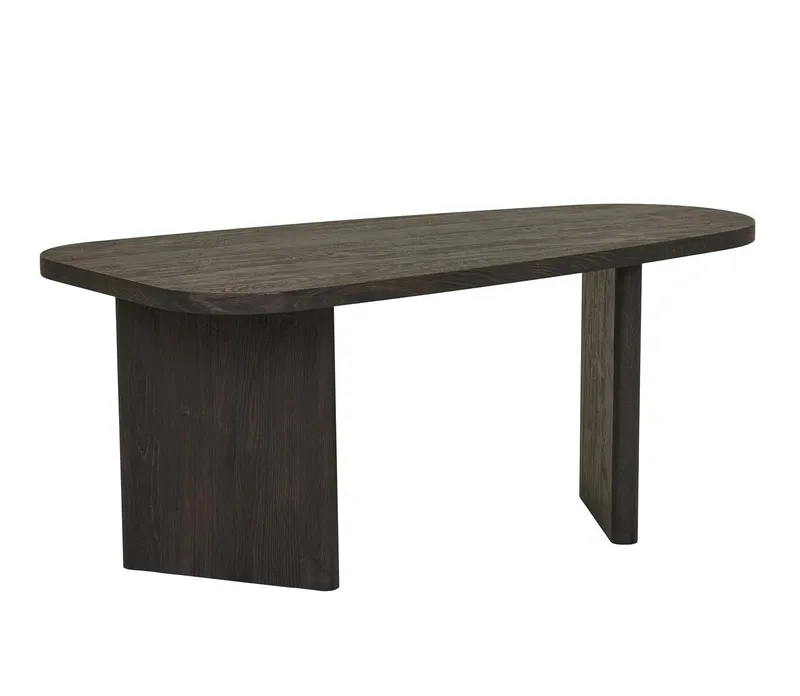 Stolik Kawowy MEBLIVA Melo 50x100cm Drewno - Brązowy Ciemny