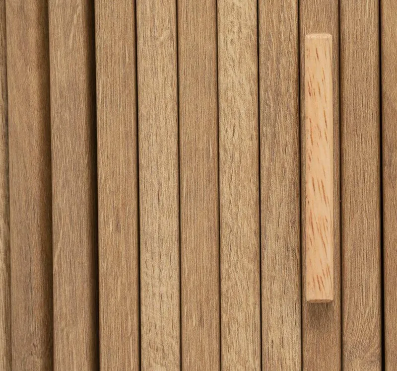 Komoda MEBLIVA Colva 140 cm, Metal I MDF, Vintage - Naturalny