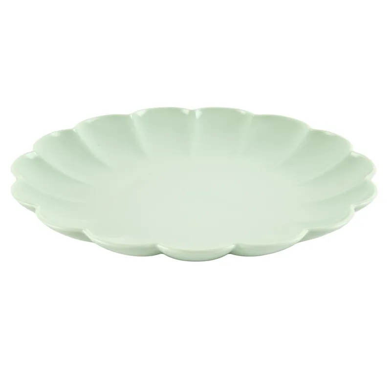 Talerz Deserowy MEBLIVA Iris 20,5cm - Polipropylen Zielony Jasny