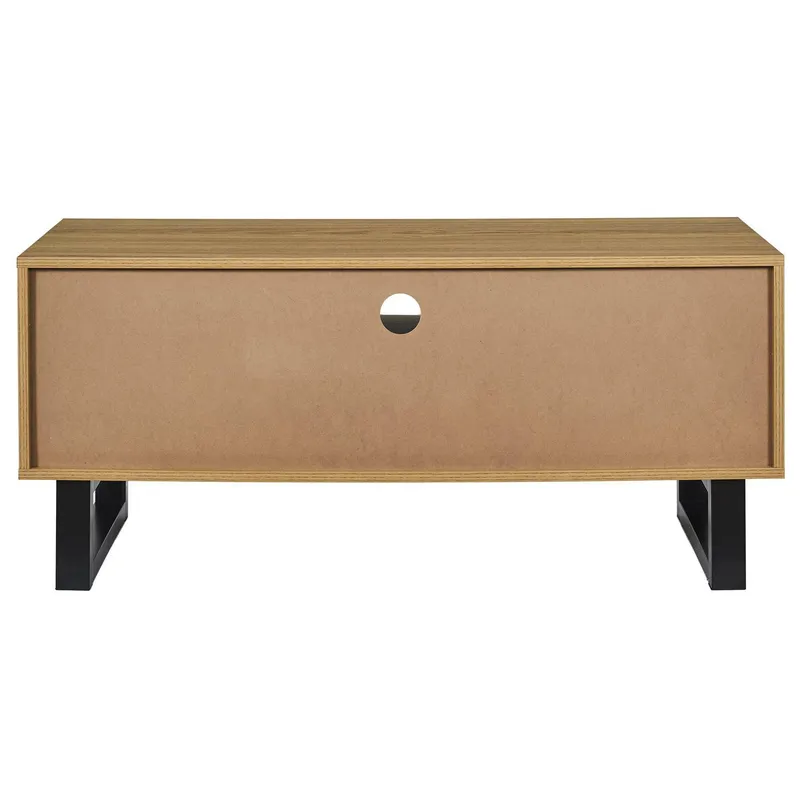 Szafka RTV MEBLIVA Calypso 110 cm, Płyta MDF, Styl Boho - Naturalny