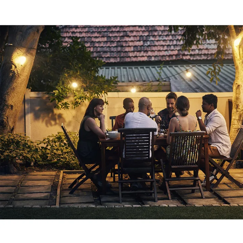 Girlanda Ogrodowa MEBLIVA 20 LED, Tworzywo Sztuczne - Biała
