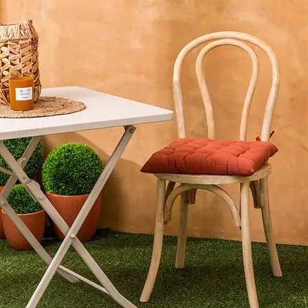 Krzesło MEBLIVA Drevo Drewniane Z Rattanem - Naturalny