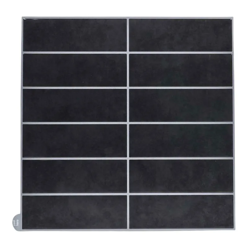 Płytki Samoprzylepne Easy Stick MEBLIVA 30,5x30,5 cm - Czarne