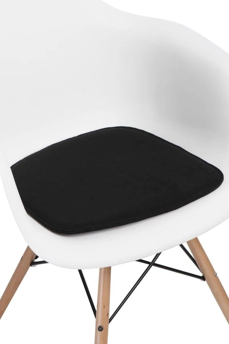 Poduszka Na Krzesło MEBLIVA Arm Chair Filc - Czarny
