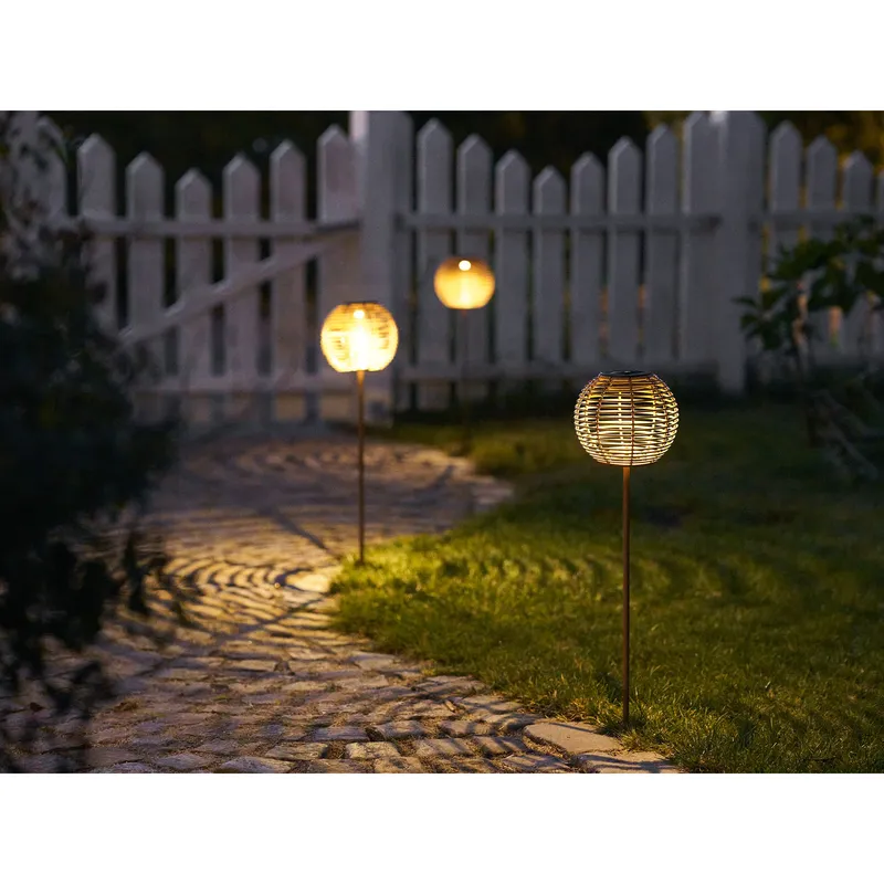 Lampion Ogrodowy MEBLIVA Carlisle Solar LED 70 cm - Brązowy