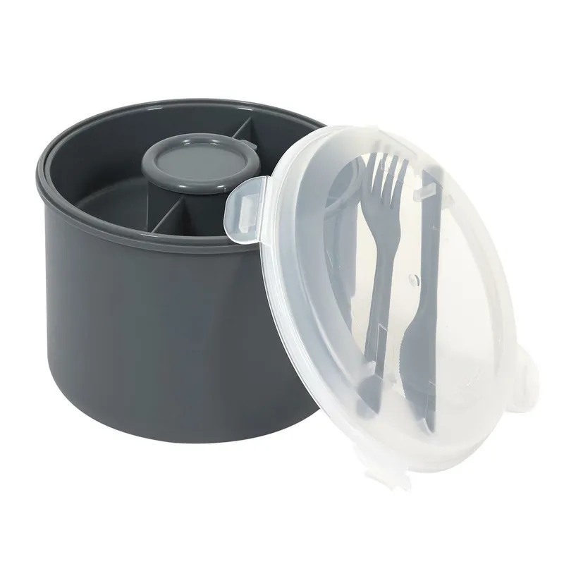 Lunch Box Round MEBLIVA 1,4l - Antracytowy