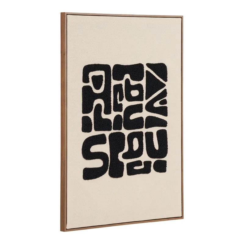 Obraz Dekoracyjny MEBLIVA Tine 50x70 cm Boho - Czarny Brązowy