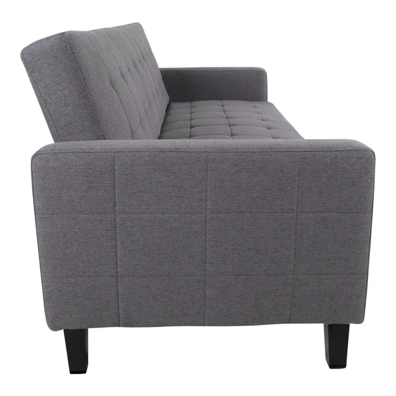 Sofa Rozkładana MEBLIVA Milton, Skandynawska, Funkcja Spania - Szara