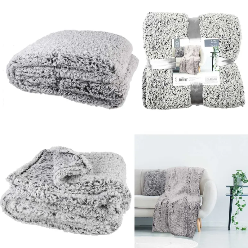 Koc MEBLIVA Soportar Polarowy 150x120 cm - Szary