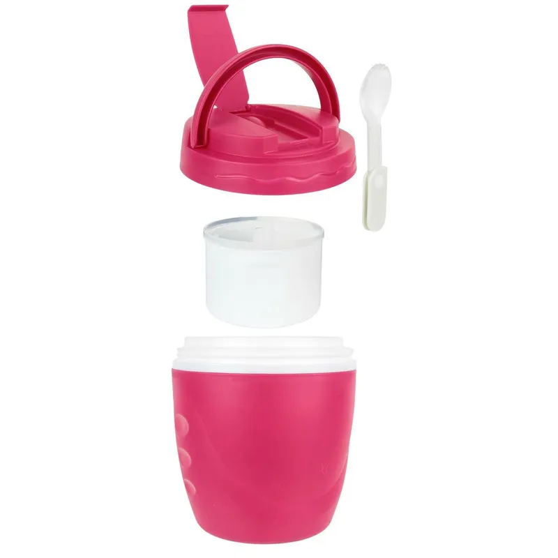 Lunchbox Travel MEBLIVA Okrągły Szczelny Pojemnik Na Lunch - Czerwony