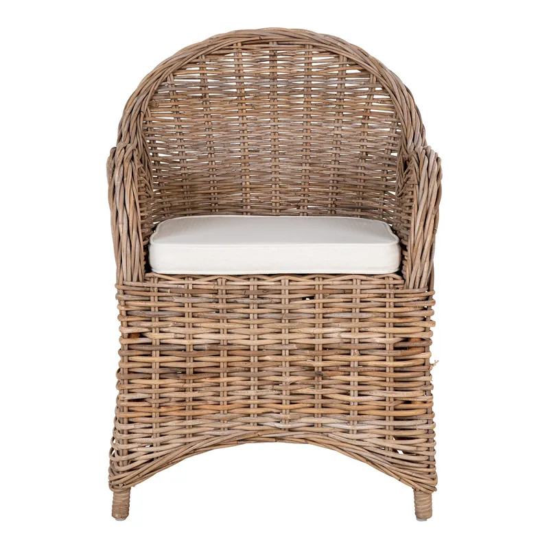 Krzesło Larisa MEBLIVA Rattan Boho - Szare