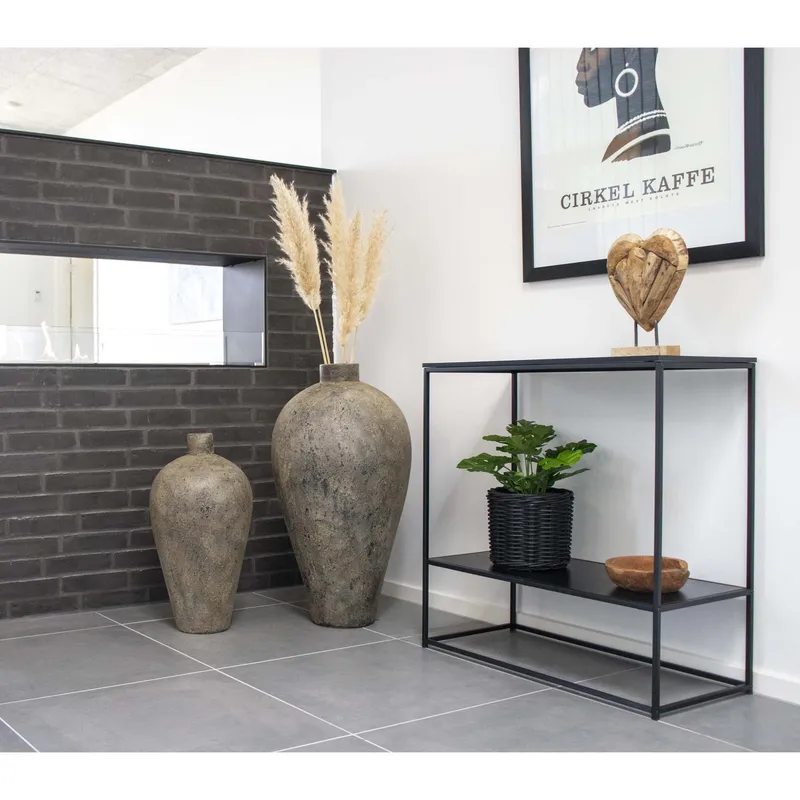Wazon Corvo MEBLIVA Duży Ceramiczny 80 cm - Szary