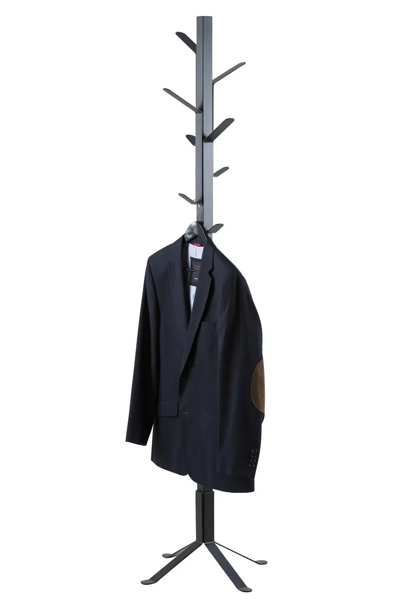 Wieszak Stojący MEBLIVA Vinson, Metal 181 cm - Czarny