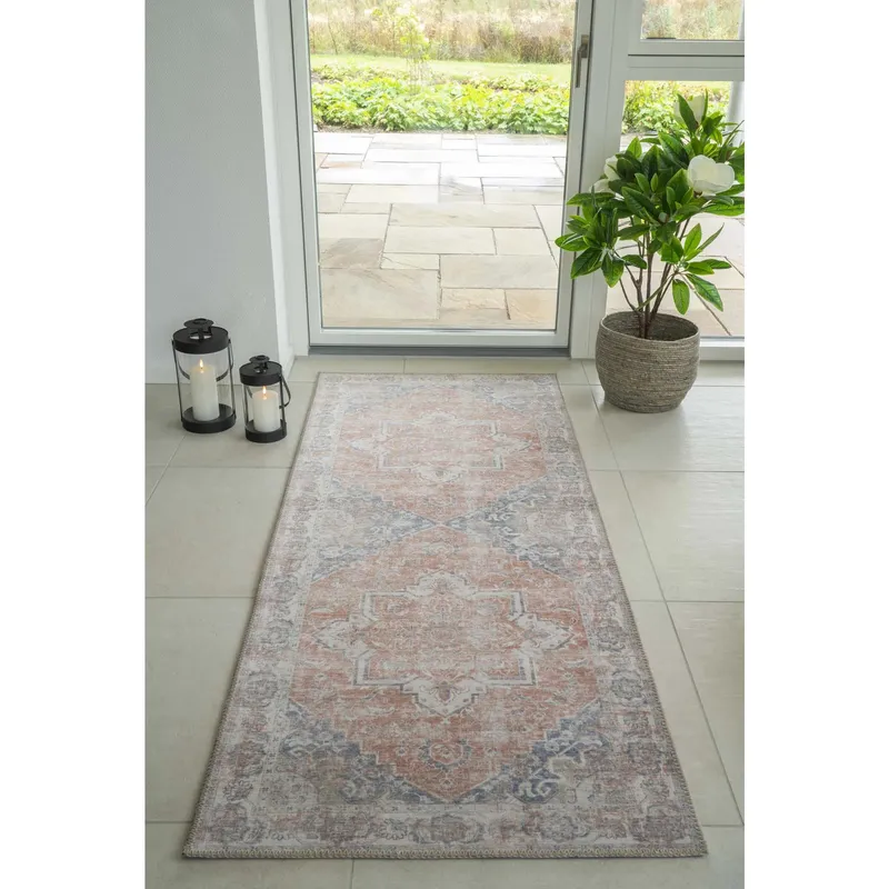 Chodnik MEBLIVA Havana Poliester 80x200cm - Pomarańczowy