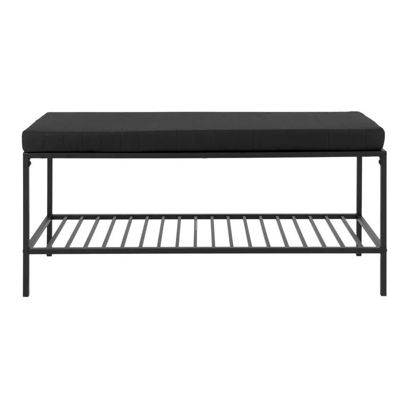 Ławka Vita MEBLIVA, Pianka Tapicerska, 100 cm - Czarny