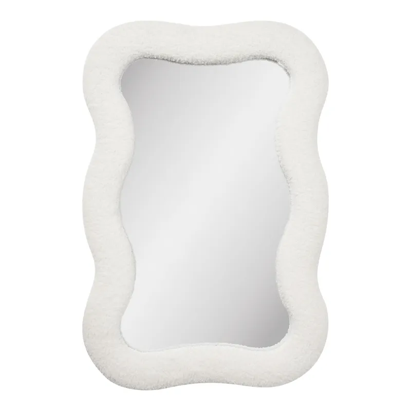 Lustro MEBLIVA Bosaro Owalne 80x54 cm - Biały