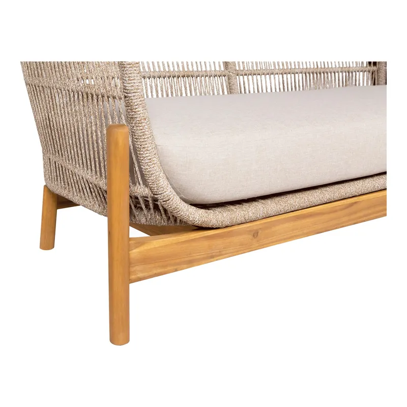 Sofa Ogrodowa MEBLIVA Terracina, Drewno Akacjowe, 175 cm - Brązowa