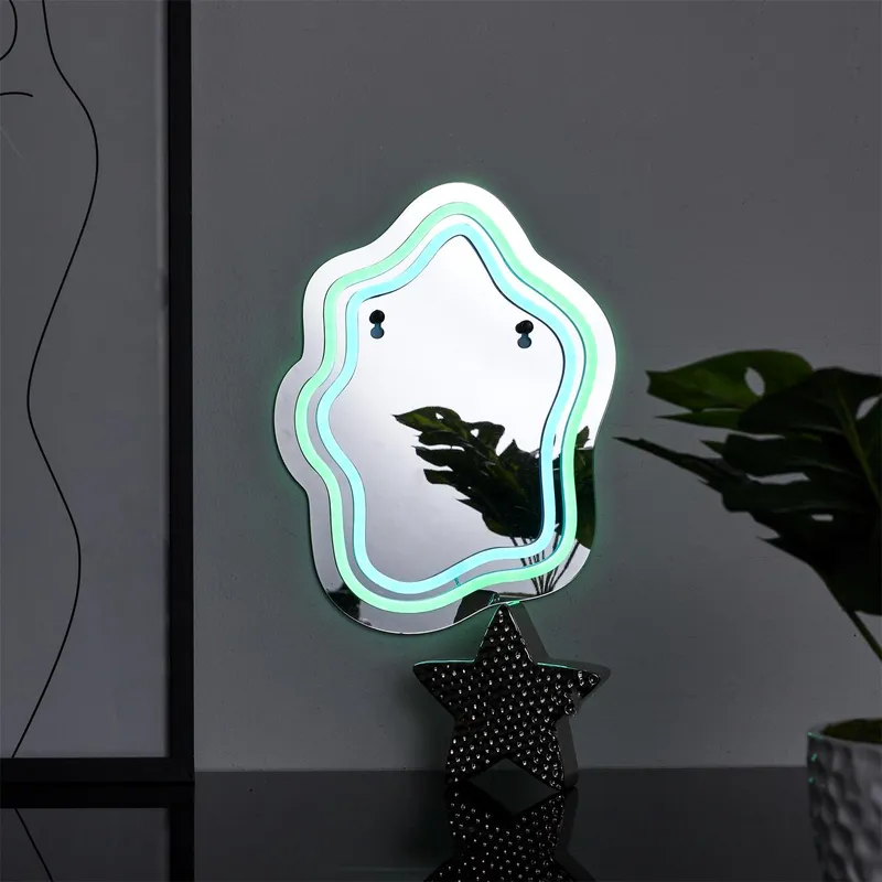 Lustro LED MEBLIVA Z Neonowym Oświetleniem - Lustrzany