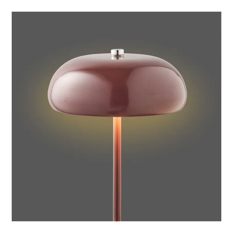 Lampa Stołowa MEBLIVA Margate Akumulatorowa, Metalowa - Bordowa