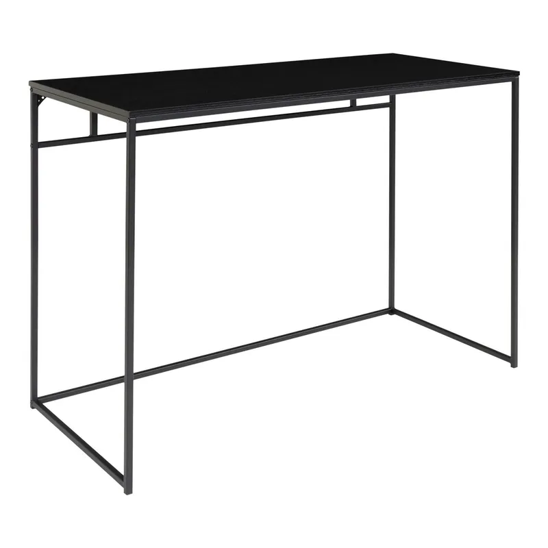 Biurko MEBLIVA Vita Metal Nowoczesne 100x45 cm - Czarny