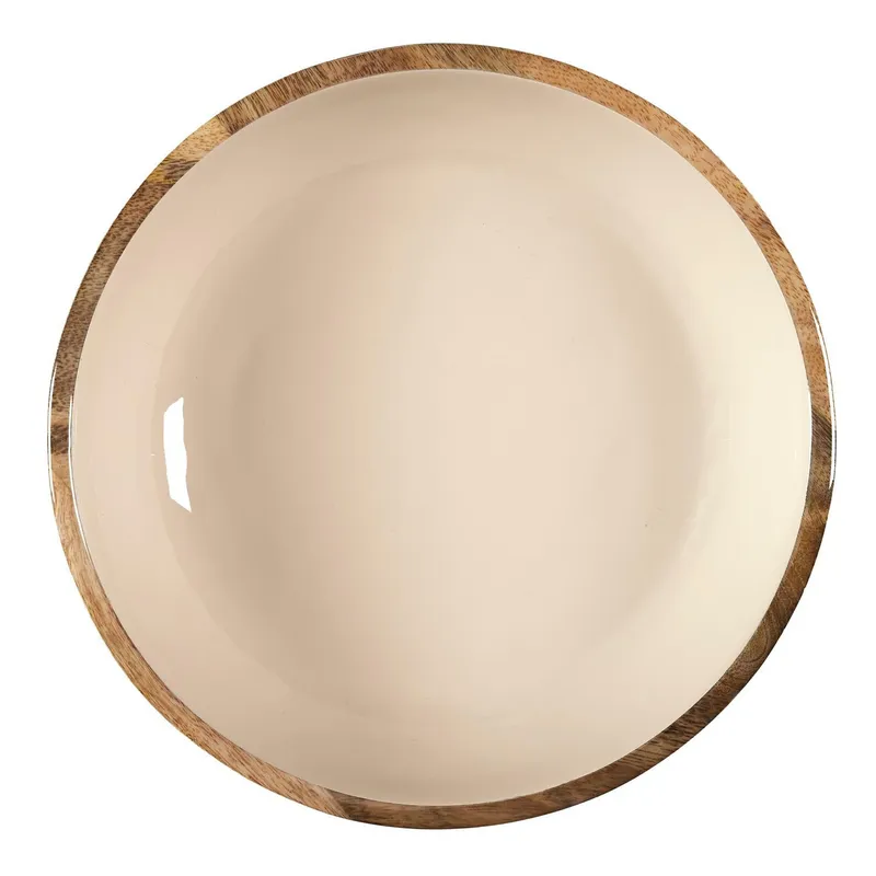 Miska Dune 28 cm MEBLIVA Z Drewna Mango - Naturalny