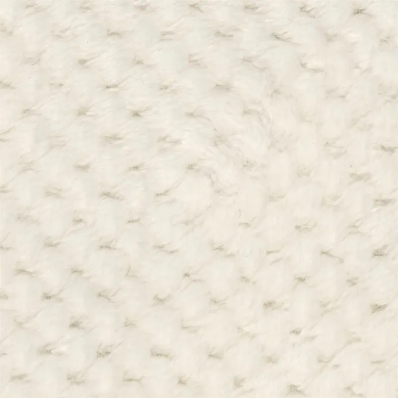 Koc Pled MEBLIVA Honeycomb 120x150cm, 100% Poliester - Kremowy