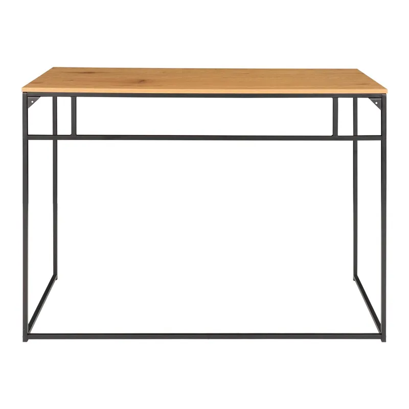 Biurko MEBLIVA Vita 100 cm, Naturalny Dąb - Czarne