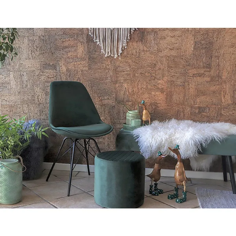 Krzesło Oslo Velvet MEBLIVA Welwetowe Glamour - Zielony Ciemny