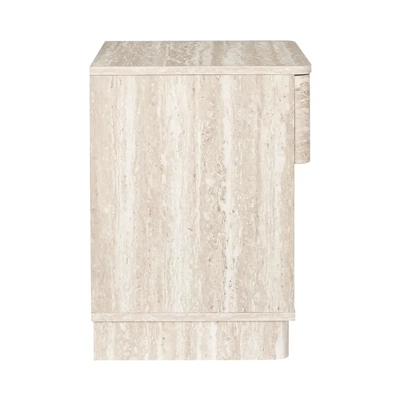 Szafka Nocna MEBLIVA Stone Japandi 40 cm - Szary