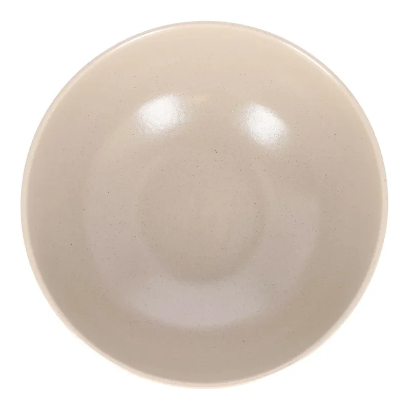 Miska Do Sałatek MEBLIVA Gomera Ceramiczna 25 cm - Beżowa