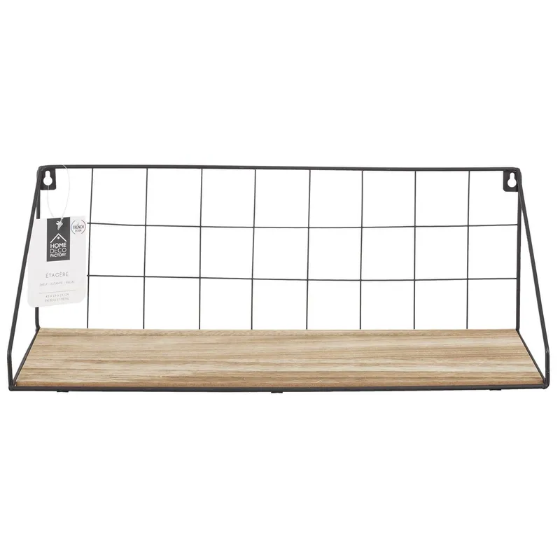 Półka Ścienna MEBLIVA Canard Metalowa Industrialna 45 cm - Czarny