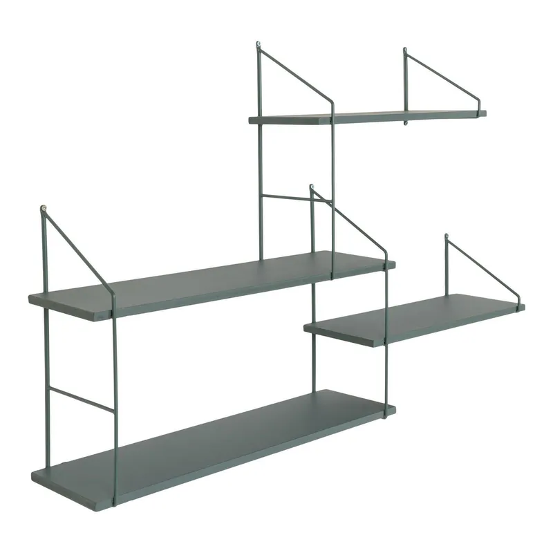 Półka Ścienna MEBLIVA Harlem Metal 99 cm - Zielona
