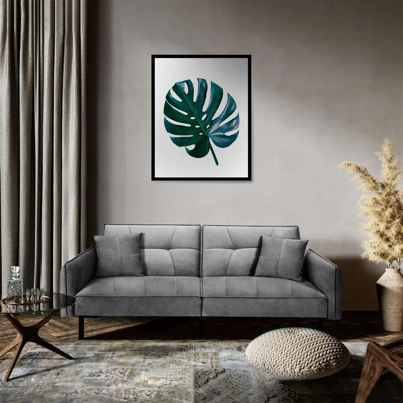 Sofa Rozkładana MEBLIVA Lurif Skandynawska 197 cm - Szara