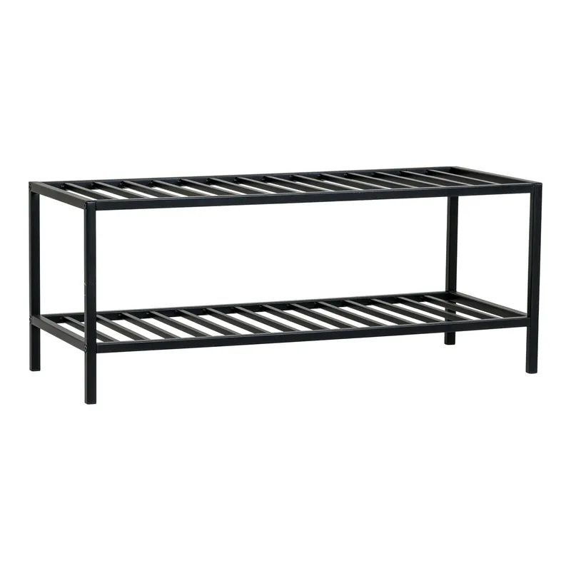 Półka Na Buty MEBLIVA Vita, Metal, Loftowy Styl - Czarny