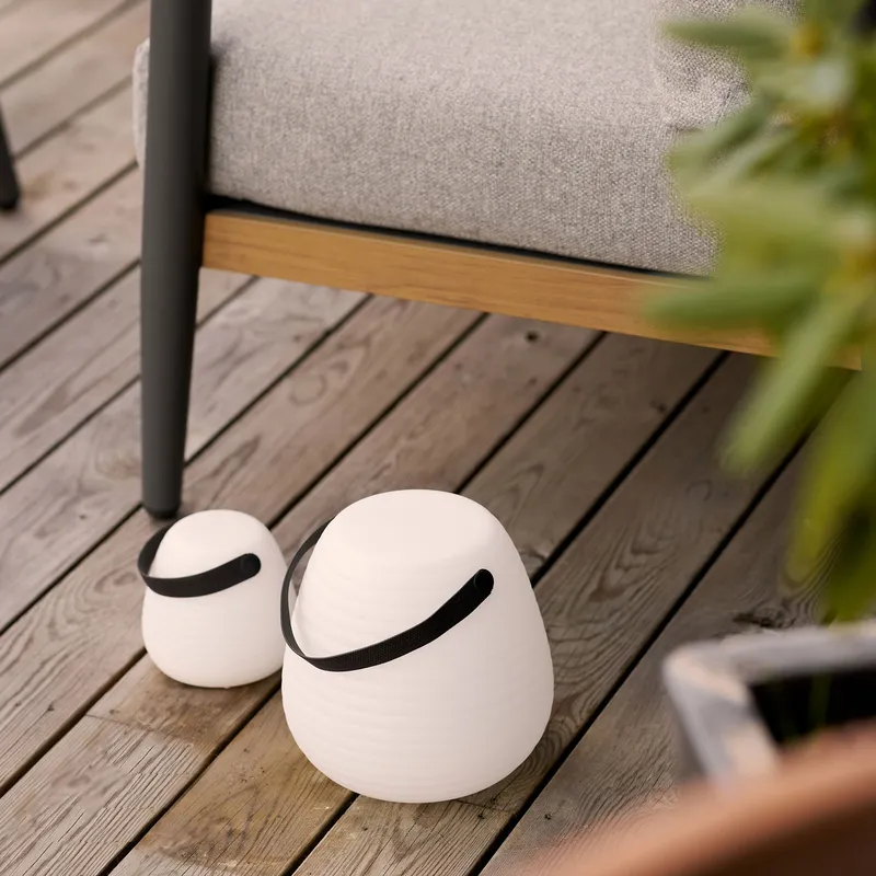 Lampa Ogrodowa MEBLIVA Derry LED Akumulatorowa Nowoczesna - Biała