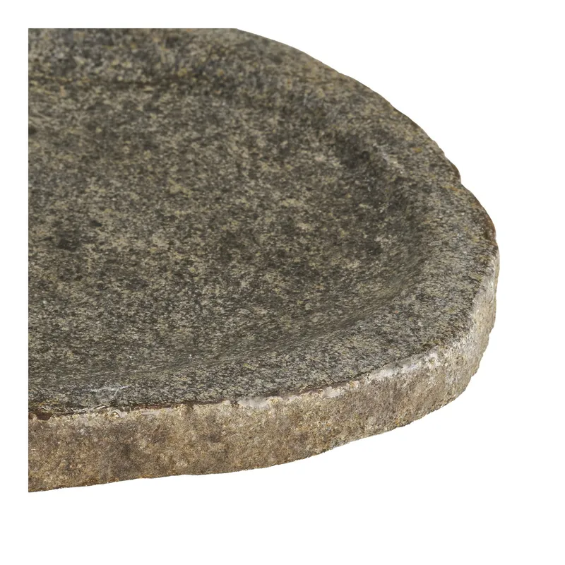 Taca MEBLIVA Gara Kamienna Owalna 30x25 cm - Naturalna