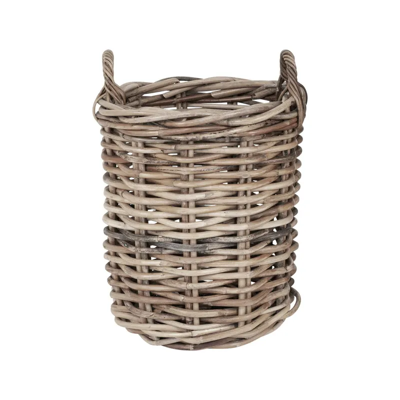 Zestaw 2 Koszy MEBLIVA Burton Rattan Naturalny - Boho