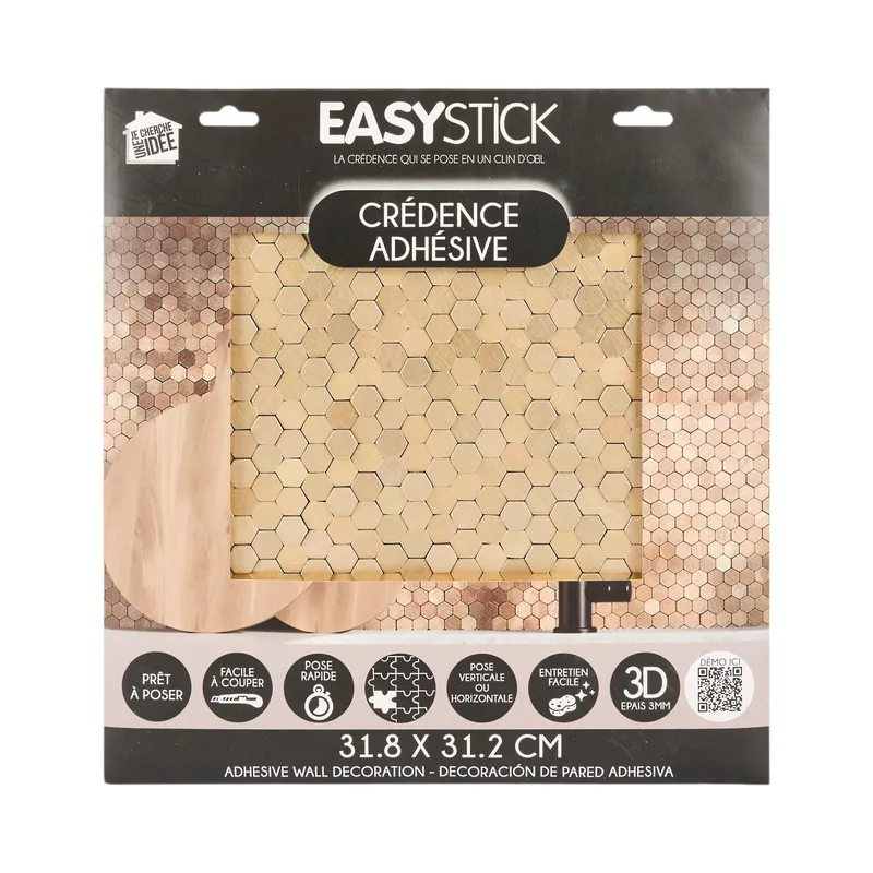 Panel Winylowy Samoprzylepny MEBLIVA Easy Stick Mozaika - Złota