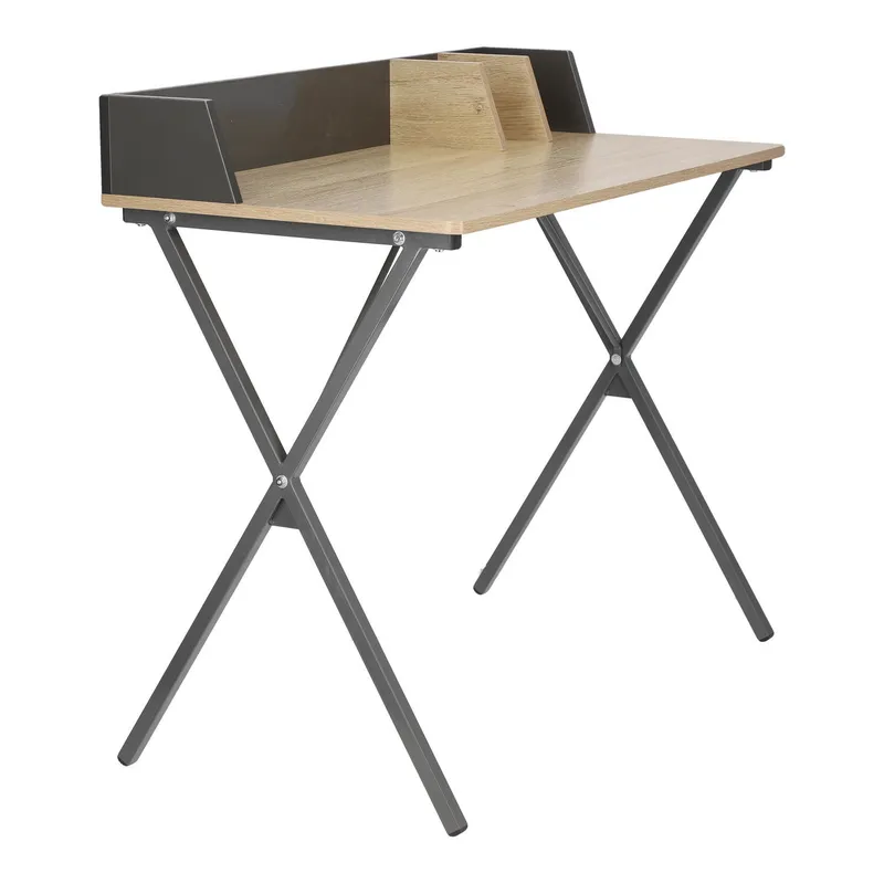 Biurko MEBLIVA Brico MDF 90x50 cm, Skandynawskie - Szary