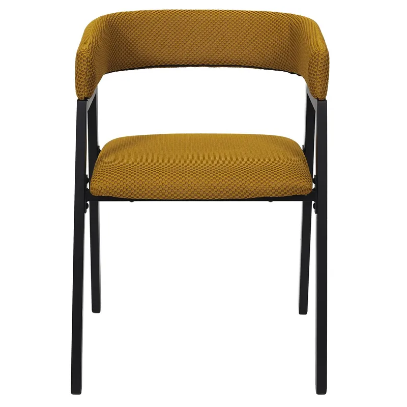 Krzesło MEBLIVA Craft Tapicerowane, Nowoczesny Design - Żółty