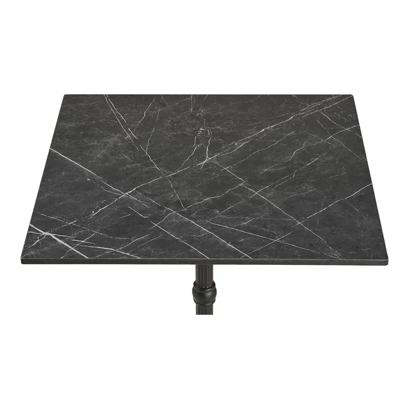 Stół Bistro MEBLIVA 60x60 cm, Marmur Glamour - Szary