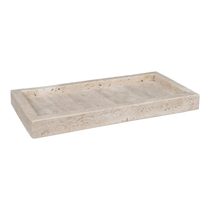Taca MEBLIVA Prostokąt 30,5x15cm Trawertyn - Beżowy