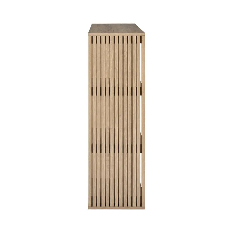 Regał MEBLIVA Klaus 6 Półek, MDF Naturalne Drewno - Naturalny