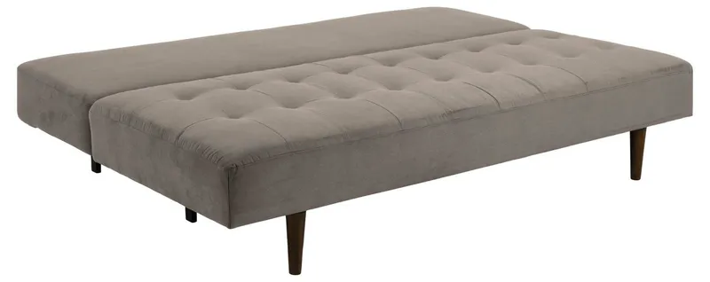 Sofa Rozkładana MEBLIVA Blain, Drewno Kauczukowe, Nowoczesna - Beżowa