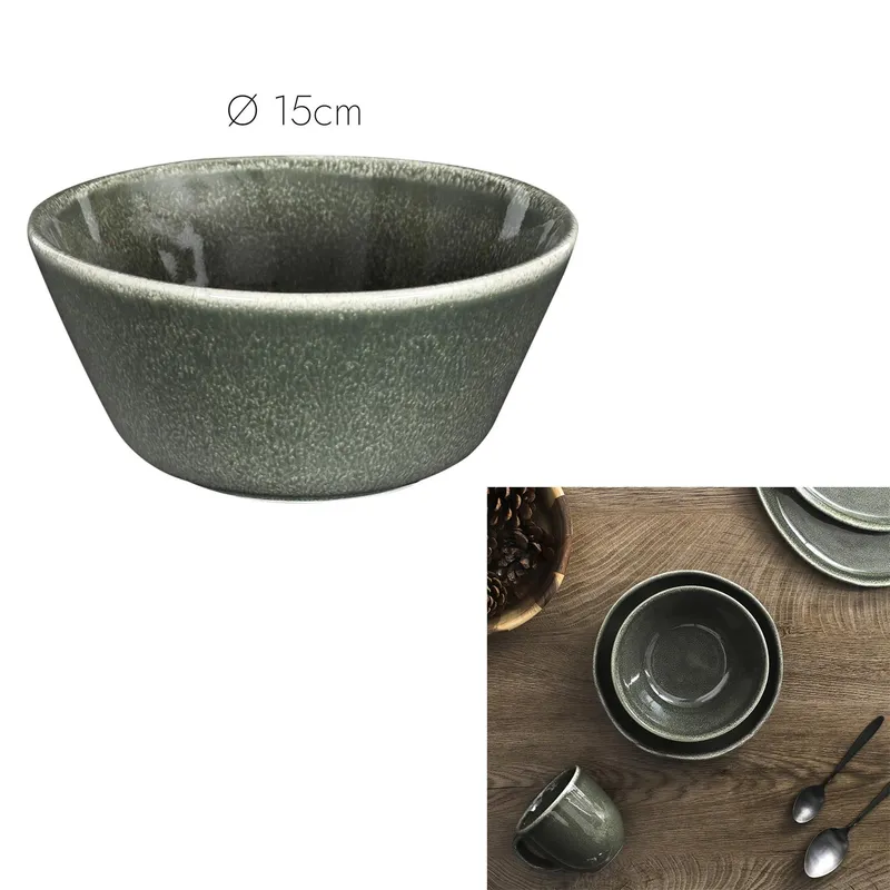 Miska Black Forest MEBLIVA Ceramika 15cm - Zielona